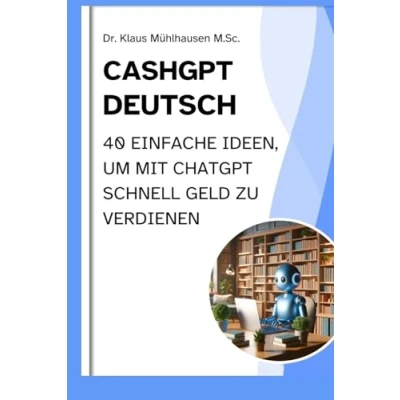 Abbildung von CASHGPT DEUTSCH: 40 einfache Ideen, um mit ChatGPT schnell Geld zu verdienen