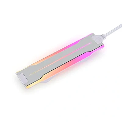 Abbildung von Lian Li UNI FAN P28 ARGB Seitenschiene, adressierbare RGB Beleuchtung, LED Streifen für 120mm Lüfter, Dreierpack, Weiß