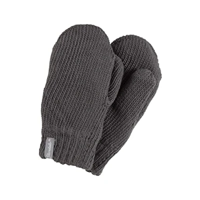 Abbildung von Sterntaler Baby Unisex Kinder Fäustel Strick Handschuh Fäustlinge Winter, Handschuhe gefüttert mit Fleece anthrazit meliert, 2