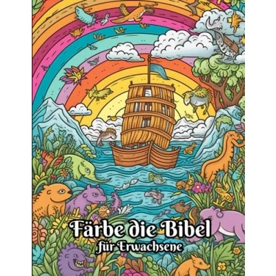 Abbildung von Färbe die Bibel für Erwachsene: Malbuch mit 50 einzigartigen christlichen und religiösen Motiven Ruhe, Entspannung Meditation