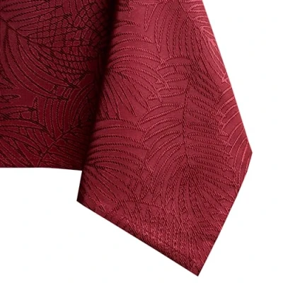 Abbildung von AmeliaHome Tischdecke 150x220 cm Tischtuch Tafeldecke Fleckschutz Lotuseffekt Abwaschbar Wasserabweisend Ornament Bordeaux Gaia