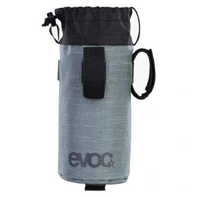 Abbildung von EVOC Multi Holster Fahrrad Getränkehalter (Fahrradzubehör für Trinkflasche bis 0,75l, isolierte Polsterung, multifunktionale Befestigung), Steel
