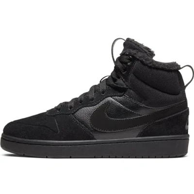 Abbildung von Nike Sportswear Court Borough MID 2 BOOT Winterized Sneaker high für Kinder, Größe: 35.5, Black/white Schuhe