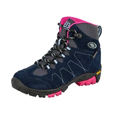 Abbildung von Brütting Bergen High Mädchen Trekking &amp; Wanderstiefel, Marine/ Pink/ Blau, 37 EU