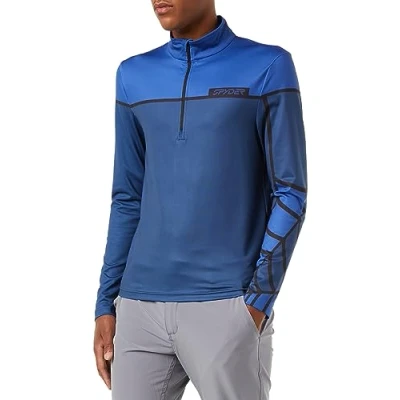 Abbildung von Spyder Skirolli Capitol Langarmshirt, Herren, Größe: Medium, Marine
