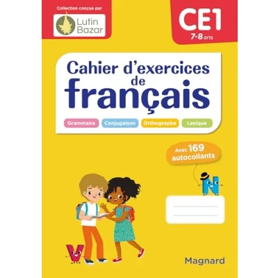 Abbildung von Cahier d&#039;exercices de français CE1: Une collection conçue par Lutin Bazar