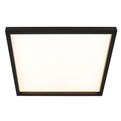 Abbildung von BRILONER Leuchten LED Deckenleuchte, Deckenlampe inkl. Backlight Effekt, 22 Watt, 3.000 Lumen, Kelvin, Weiß Schwarz, 422x422x40mm (LxBxH)