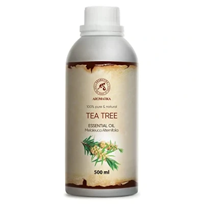 Abbildung von Ätherisches Teebaumöl Öl 500ml Melaleuca Alternifolia Australisch Reines für Schönheit Shampoo Gesicht Haare Duftlampe Diffuser Sauna Dampfbad