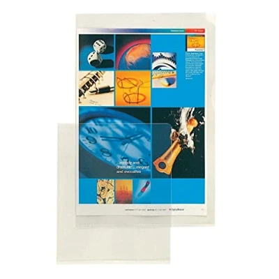 Abbildung von Esselte Sichthüllen Set Standard Plus, 100 Stück, A4 Format, Farblos mit glänzender Oberfläche, 0,105 mm PP Folie, 56218