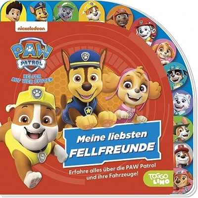 Abbildung von PAW Patrol: Meine liebsten Fellfreunde Erfahre alles über die Patrol, ihre Fahrzeuge und Ausrüstung!: Pappbilderbuch mit Register