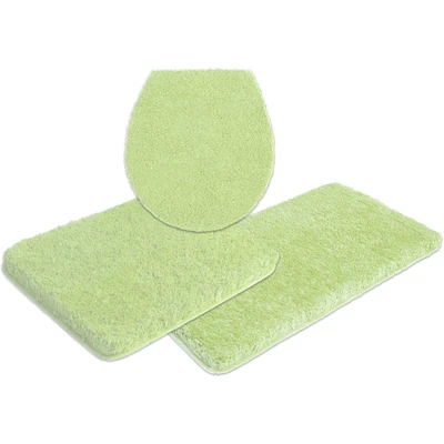 Abbildung von my home Badematte »Sanremo, Badvorleger, Badezimmer Teppich«, rutschhemmend beschichtet, fußbodenheizungsgeeignet schnell trocknend, Badteppich, unifarben, rechteckig, rund &amp; als 3 tlg. Set erhältlich