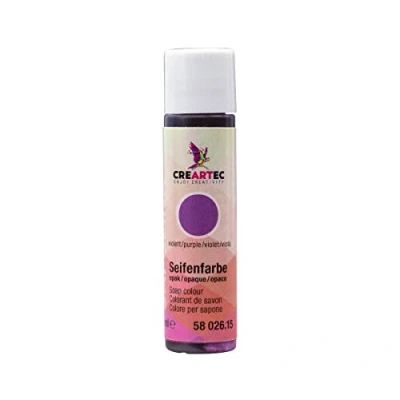 Abbildung von CREARTEC Natürliche Seifenfarbe Opak Seifenherstellung/Seifenkreationen Farbe: Violett Inhalt: 10ml Made in Germany