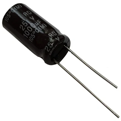 Abbildung von AERZETIX C13324 10 x Chemischen Elektrolytkondensatoren 1000µF ± 20% 25V THT 105C 2000h Ø10x20mm Radial
