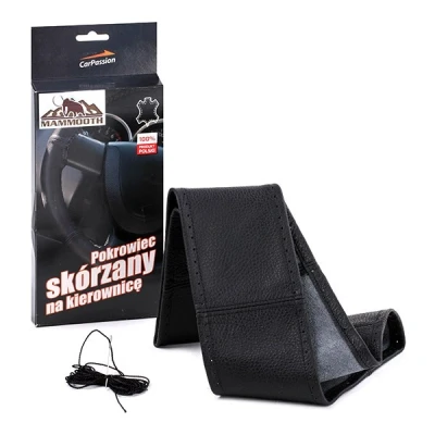 Abbildung von MAMMOOTH CP10051 Lenkradbezug schwarz 37 39 Leder zum selber Schnüren