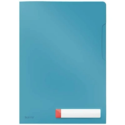 Abbildung von Leitz A4 Privacy Sichthülle, Ideal für 40 Blatt, Sanftes Blau, Cosy Serie, 47080061