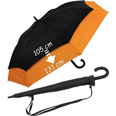 Abbildung von iX brella expandierender Stockschirm mit Automatik Move to XXL schwarz weiß