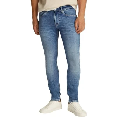 Abbildung von Calvin Klein Herren Jeans Hose Skinny Fit, Blau (Denim Light), 34W/34L