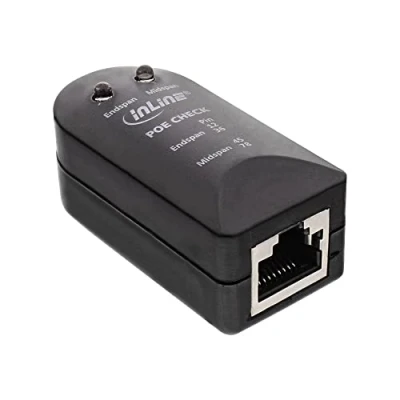 Abbildung von InLine 79999I Tester für PoE / PoE+, Schwarz