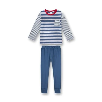 Abbildung von Sanetta MINI LONG Nachtwäsche Set für Kinder, Größe: 98, Ink blue