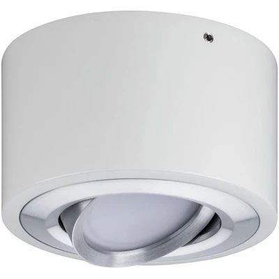 Abbildung von Paulmann 79708 LED Deckenleuchte Argun rund schwenkbar incl. 1x4,8 Watt dimmbar Deckenlampe Alu gebürstet Wohnzimmerlampe Metall Flurlampe 3000 K