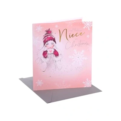 Abbildung von Nichte Weihnachtskarte für Sie die Happy Christmas Niece Karte von Tante oder Onkel