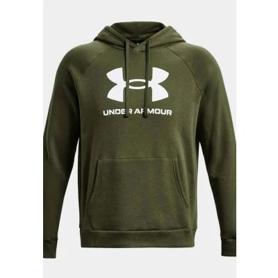 Abbildung von Under Armour Herren Rival Fleece Big Logo HD, sportlicher Kapuzenpullover mit loser Passform, bequemes und warmes Sweatshirt für Männer