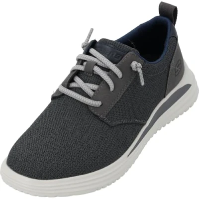 Abbildung von Skechers Sportlicher Schnürer, Herren, Größe: 43, Grau Schuhe