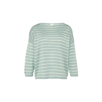 Abbildung von QS Leichter Strickpullover aus Viskosemix salbeigrün XXL