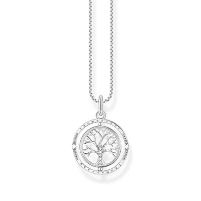 Abbildung von Thomas Sabo Damen Halskette mit Tree of Live Anhänger aus 925er Sterling Silber Zirkonia, Länge: 40cm 45cm, KE2148 643 14 L45V