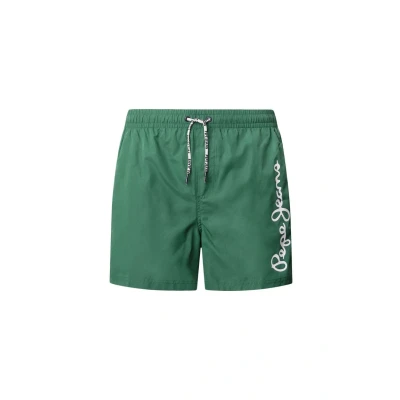 Abbildung von Pepe Jeans LOGO Badeshorts, Herren, Größe: Large, Moor green