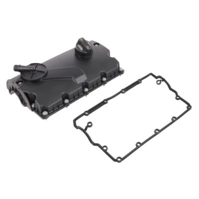 Abbildung von VAICO V10 6512 Zylinderkopfhaube mit Ventildeckeldichtung Entlüfterventil, Schrauben, Verschlussdeckel AUDI: A4 B7 Avant, A6 C5 Avant