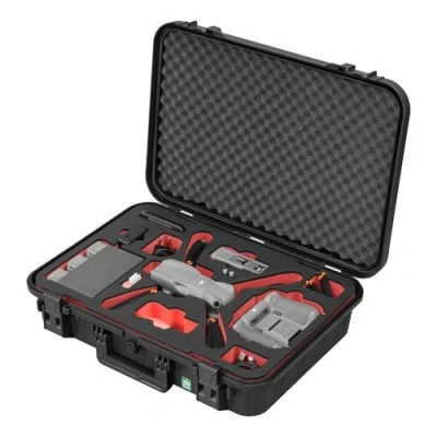 Abbildung von TomCase Drohnenkoffer „Ready to Fly für DJI Air 3 More Combo, Standard oder RC 2 Controller, Akkus Laden im Koffer, wasserdichter ECO Schutzkoffer Made in Germany