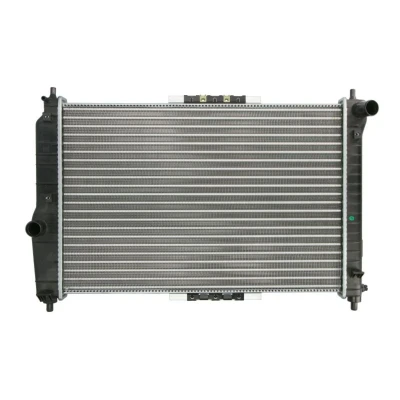 Abbildung von NRF 53902A Kühler, Motorkühlung Aluminium 600 414 23 Kühlrippen mechanisch gefügt CHEVROLET: Aveo / Kalos Hatchback