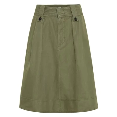 Abbildung von camel active AUS Leichten Alinienrock, Damen, Größe: 38, Olive
