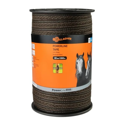 Abbildung von 200 m/40 mm Gallagher Weidezaunband PowerLine (terra)