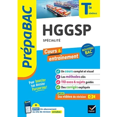 Abbildung von Prépabac HGGSP Tle générale (spécialité) Bac 2025: cours, méthodes &amp; sujets corrigés (programme de Terminale)
