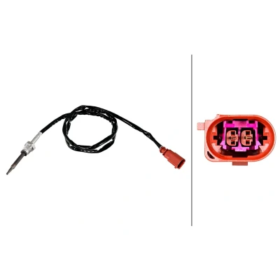 Abbildung von HELLA 6PT 358 226 331 Sensor, Abgastemperatur SKODA: Octavia 3 Combi, VOLKSWAGEN: Golf 7, Passat B8 Variant, AUDI: A3 Sportback, Saloon