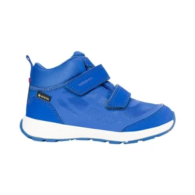 Abbildung von Viking VEME Reflex MID GTX Unisex Hikingschuh für Kinder, Größe: 34, Blue/eggshell Textil/synthetik