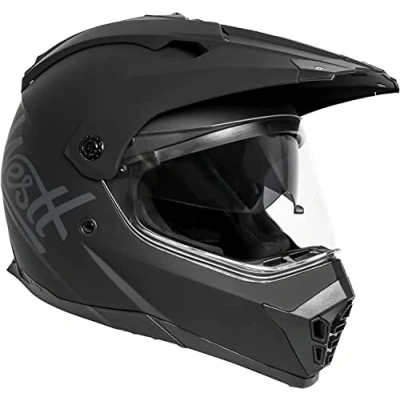 Abbildung von Westt Motocross Helm Fullface MTB Motorradhelm Integralhelm Crosshelm Motorrad Enduro Quad mit Doppelvisier Sonnenblende ECE Zertifiziert (Matt Schwarz, L (59 60 cm))