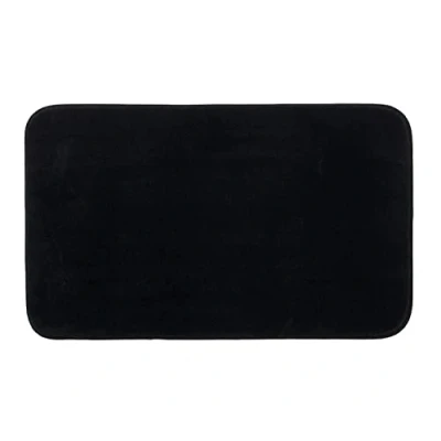 Abbildung von Gözze Premium Rutschfester Badteppich, RIO, 100% Microfaser, 70 x 120 cm Schwarz