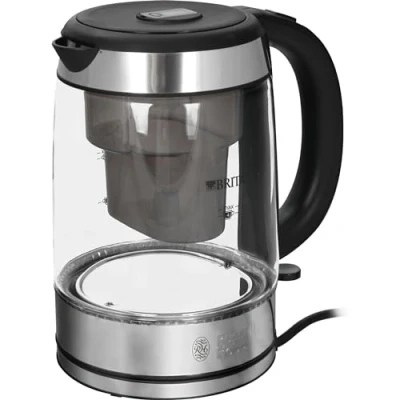 Abbildung von Russell Hobbs Wasserkocher Glas [BRITA Wasserfilter MAXTRA+ Einsatz] Clarity (1l+0,5l Filtereinsatz,2200W,LED Beleuchtung, inkl.Filterkartusche,Kalkfilter,Kartuschenwechselanzeige) Teekocher 20760 57