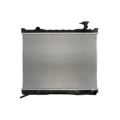 Abbildung von NISSENS 66766 Kühler, Motorkühlung Aluminium 470 638 26 Kühlrippen gelötet KIA: SORENTO 1
