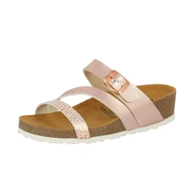 Abbildung von Lico Natural Glitter Damen Pantoletten, Rose, 36 EU