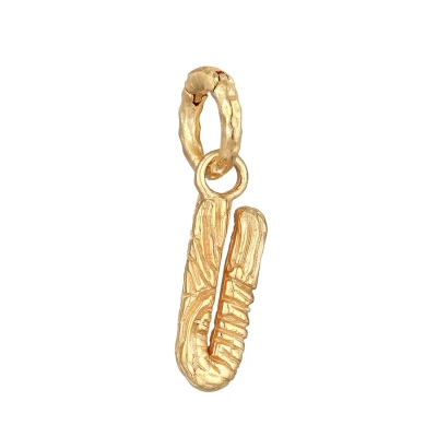 Abbildung von Elli Organic Letter U Anhänger goldcoloured, Damen, Größe: One Size, Gold coloured