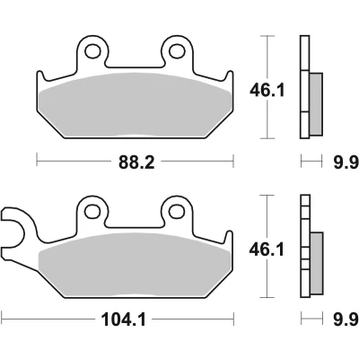 Abbildung von TRW Organic Allround MCB627 Bremsbelagsatz
