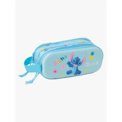 Abbildung von Disney Lilo &amp; Stitch 3D Doppel Federmäppchen, Blau