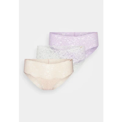 Abbildung von Dorina LANA ECO 3 PACK Slip, Damen, Größe: 34, Purple/beige/ivory