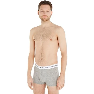 Abbildung von Calvin Klein 3 PACK Panties, Herren, Größe: Small, Grey heather