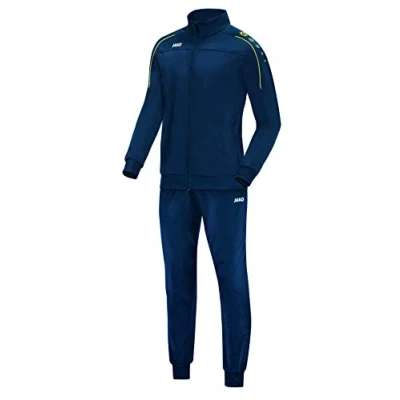 Abbildung von JAKO Kinder Trainingsanzug Polyester Classico, nightblue/citro, 128, M9150
