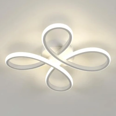 Abbildung von Comely LED Deckenleuchte, 30W 3375LM Modern Deckenlampe Deckenbeleuchtung für Wohnzimmer Schlafzimmer Esszimmer, Neutrales Licht 4500K, 30cm, Weiß